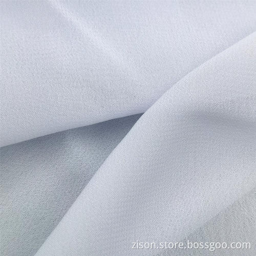100% Polyester White Chiffon Kleiderstoffe